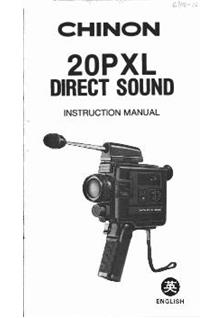 Chinon 20 manual. Camera Instructions.